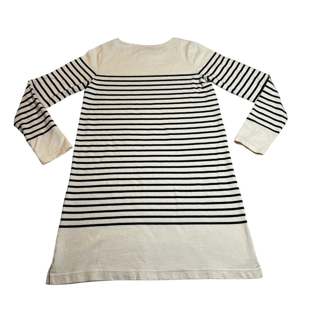 Anthropologie Allihop 3/4 Sleeve Stripe Knit Dress Size Small Coastal Sailor - Picture 2 of 11